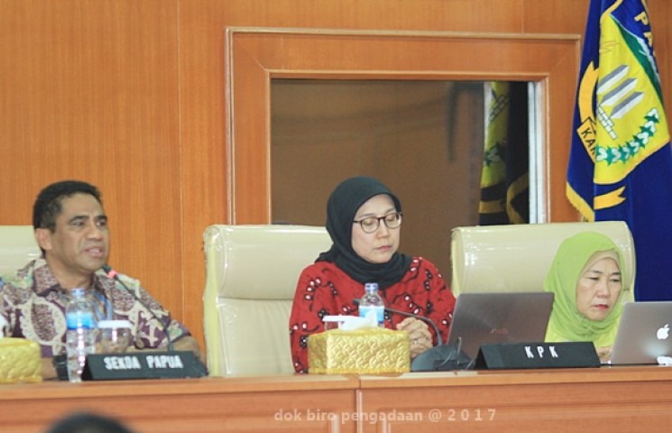 Sosialisas Pencegahan Korupsi di sektor pengadaan barang jasa PBJ di Provinsi Papua