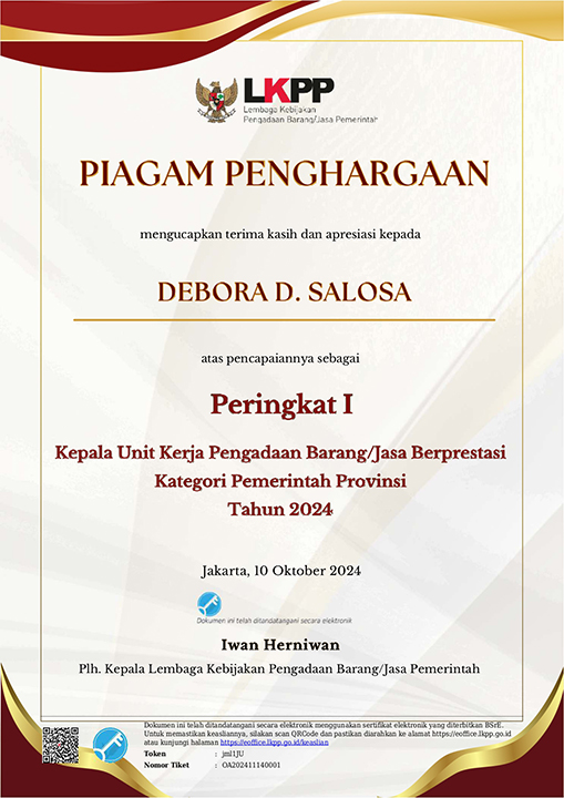  PENGHARGAAN
